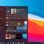 Windows 10 nuovo menu Start con tema scuro