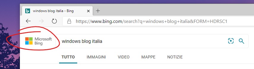 Microsoft Bing nuovo logo