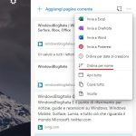 Microsoft Edge ordinamento raccolta per nome