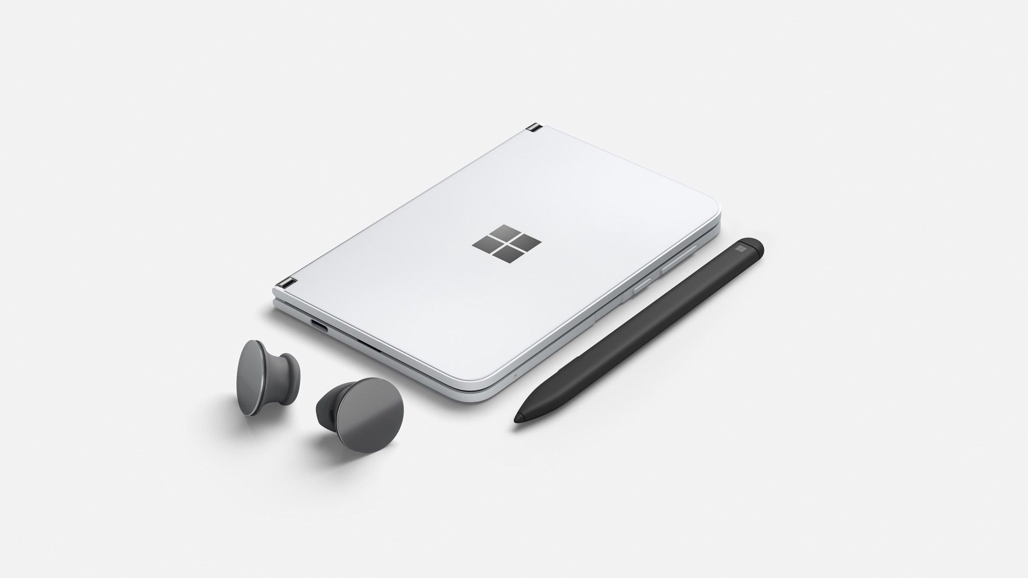 Microsoft Surface Duo con Surface Pen e Surface Earbuds