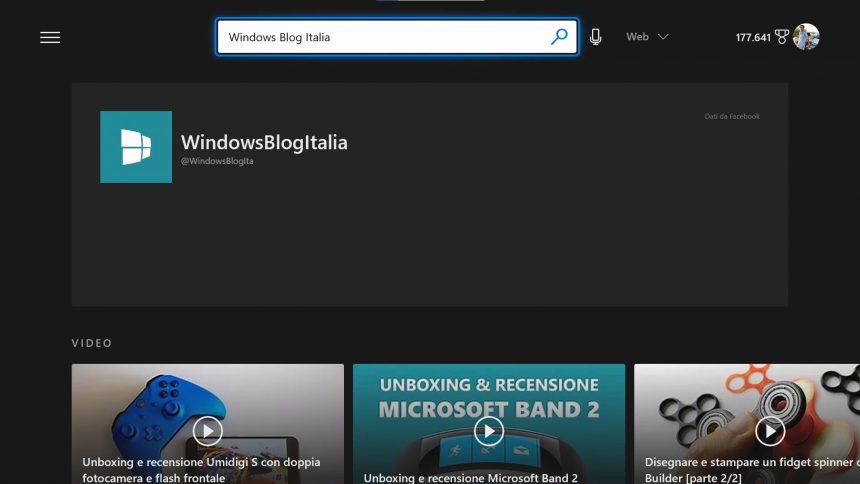 App di Bing per Xbox
