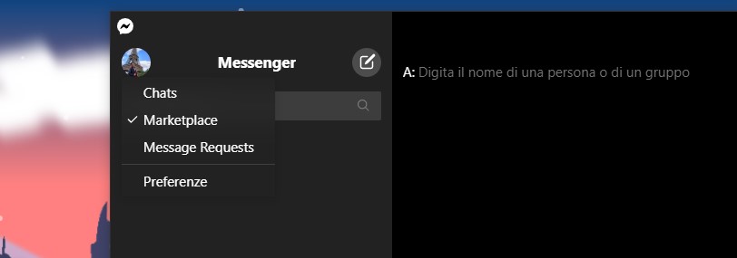 Messenger Beta per Windows 10 sezione marketplace