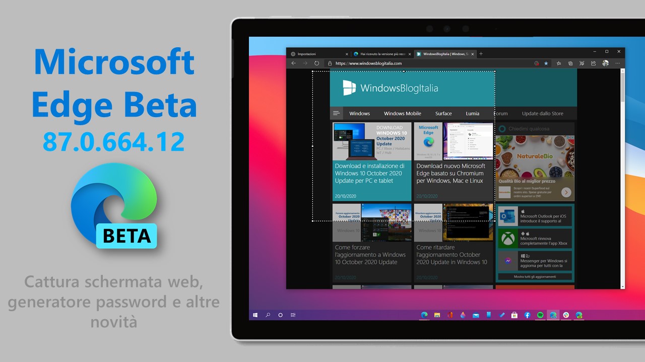 Microsoft Edge Beta 87.0.664.12