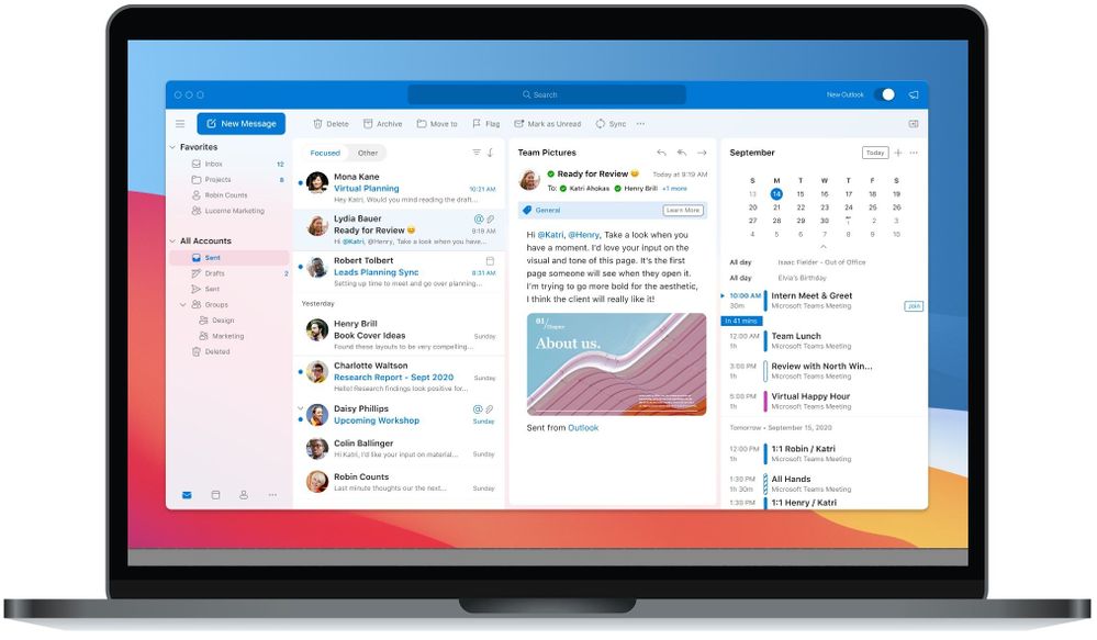 Nuovo Microsoft Outlook per macOS
