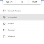 App di Bing per Android - Nuova versione con pagina profilo con il tema chiaro