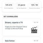 App di Bing per Android - Nuova versione mini app di Microsoft Rewards