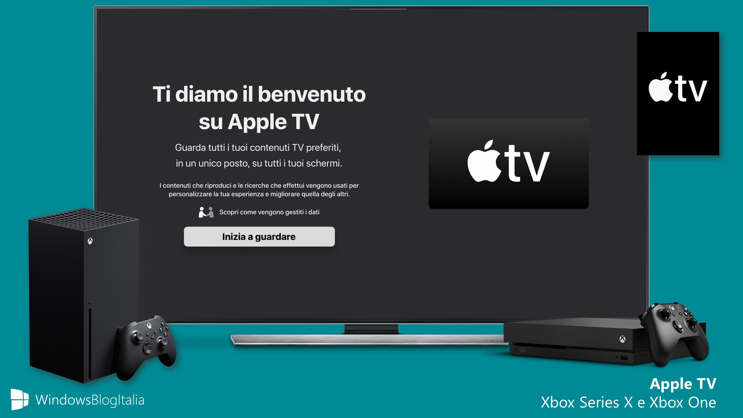 Apple TV per Xbox Series X e Xbox One