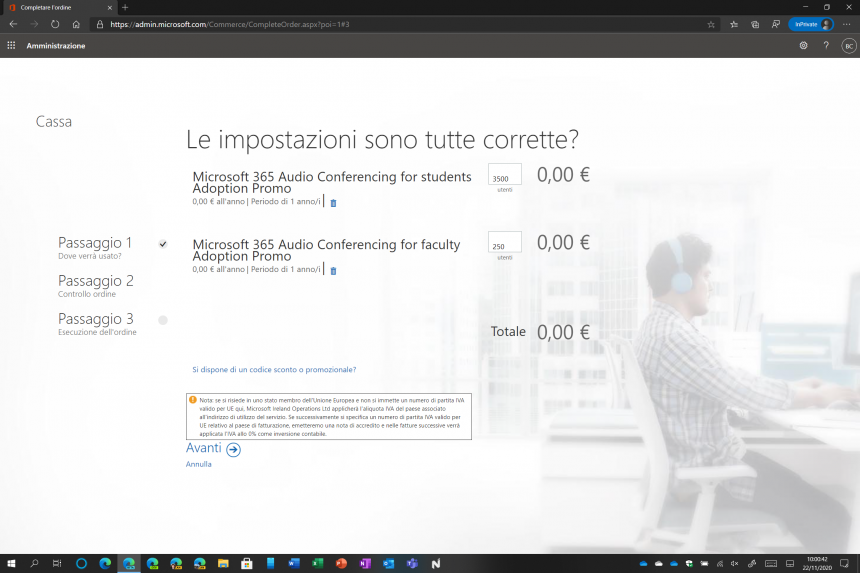 Come attivare l'audio conferenza di Microsoft Teams gratis
