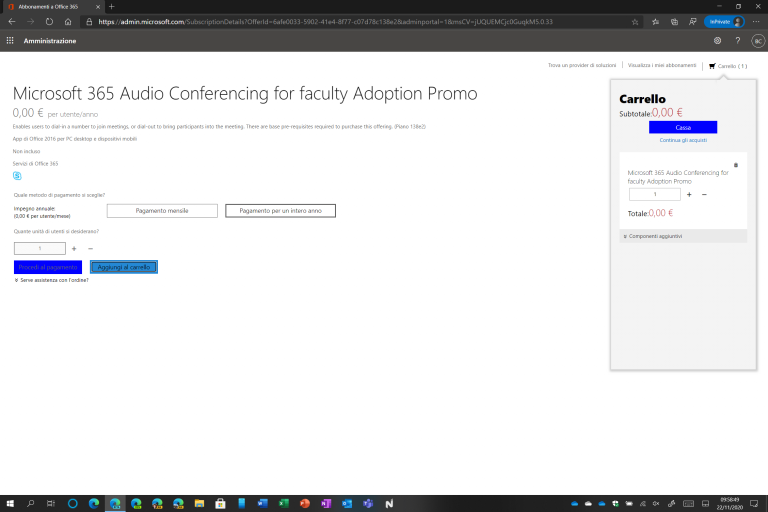 Come attivare l'audio conferenza di Microsoft Teams gratis