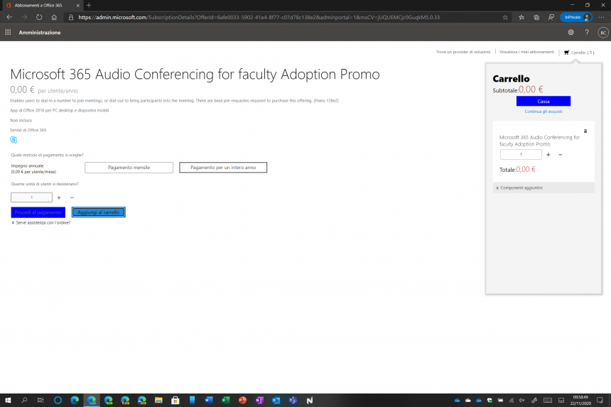 Come attivare l'audio conferenza di Microsoft Teams gratis