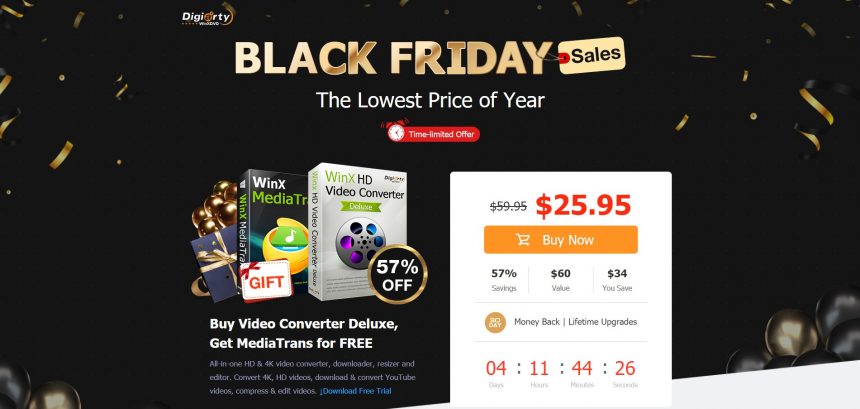 One Week Only Black Friday Sales - WinX HD Video Converter Deluxe