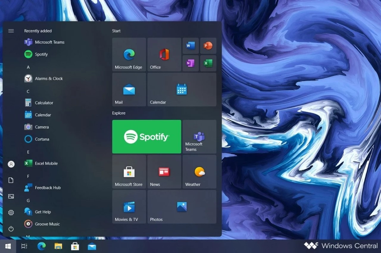 Windows - Start menu - Concept