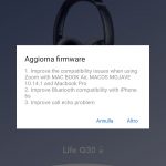 App Soundcore - Avviso aggiornamento firmware per Life Q30