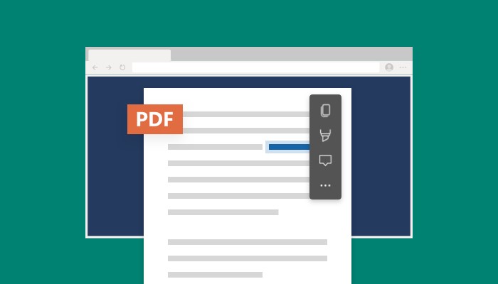 Microsoft Edge - Nuovo menu contestuale per i file PDF