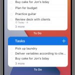 Microsoft To Do per iOS - Widget