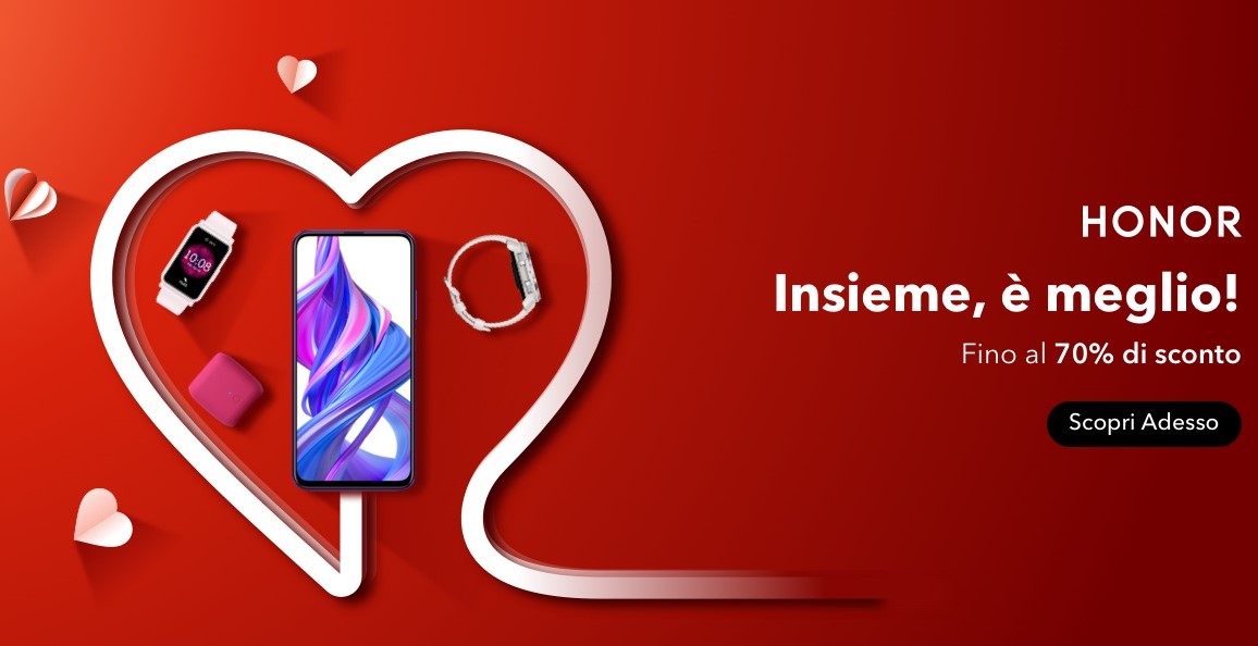 Offerte HONOR per San Valentino 2021