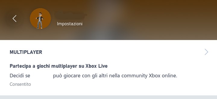 Xbox Family Settings - Richiesta di gioco multiplayer