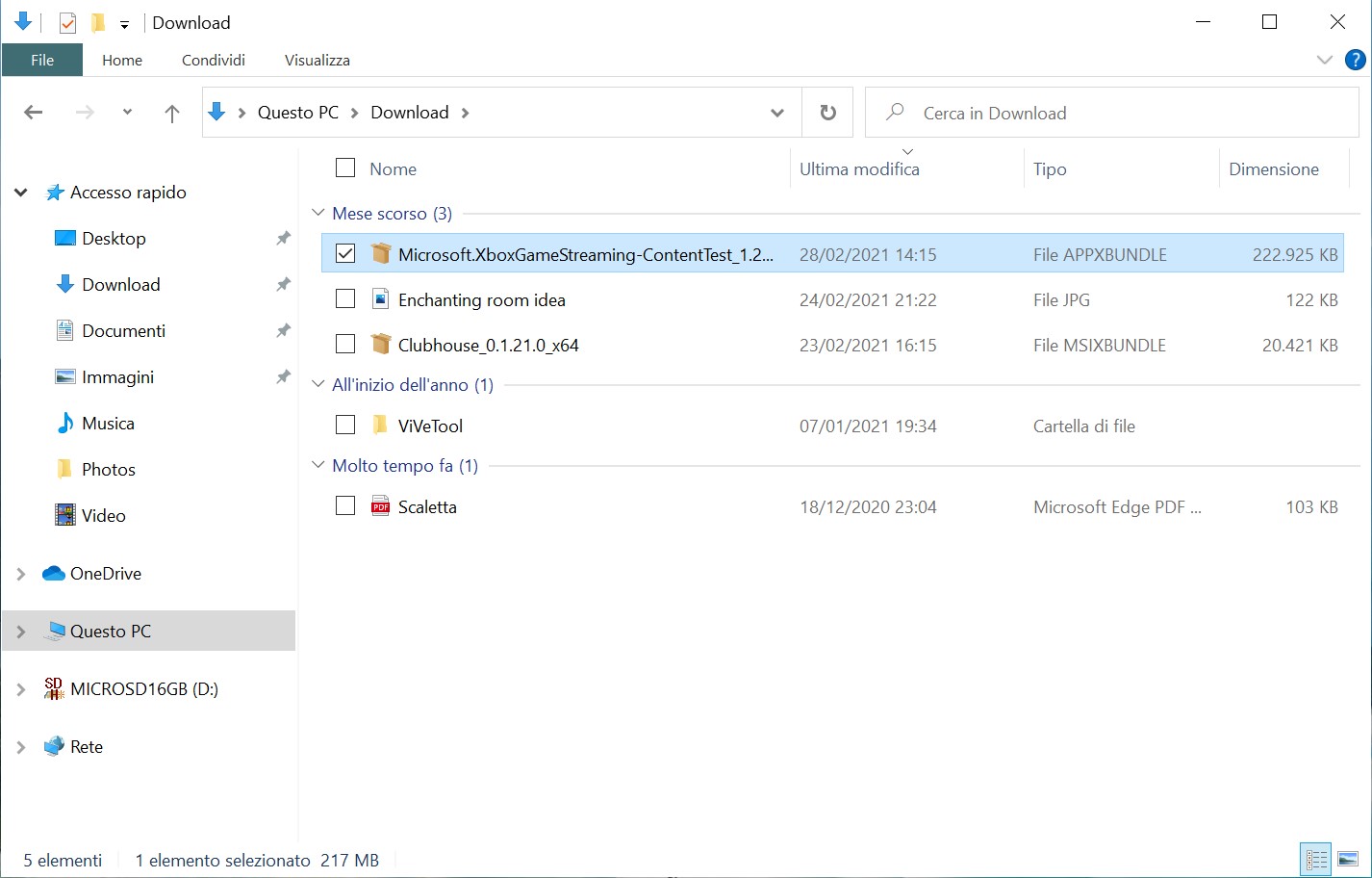 Esplora file in Windows 10 Build 21337 - Nuovo layout più largo