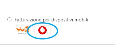 Microsoft Store -Fatturazione per dispositivi mobili