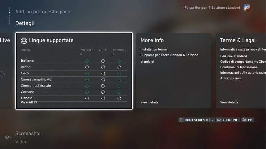 Microsoft Store - Xbox - Lingue supportate