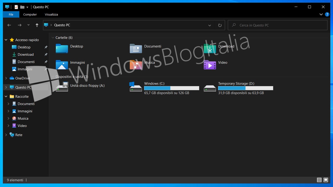 Nuove icone Windows 10