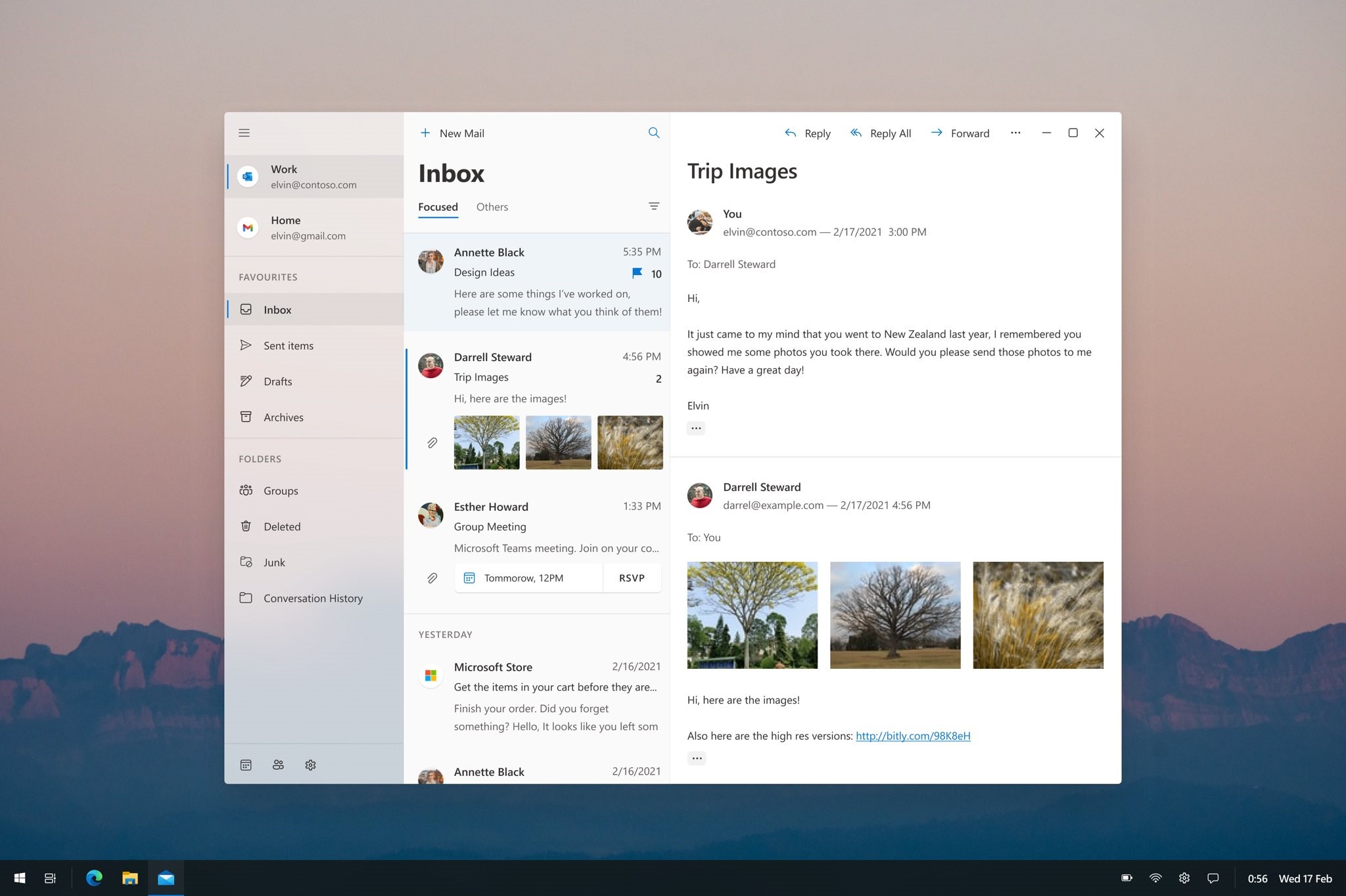 Windows 10 - Concept app Mail