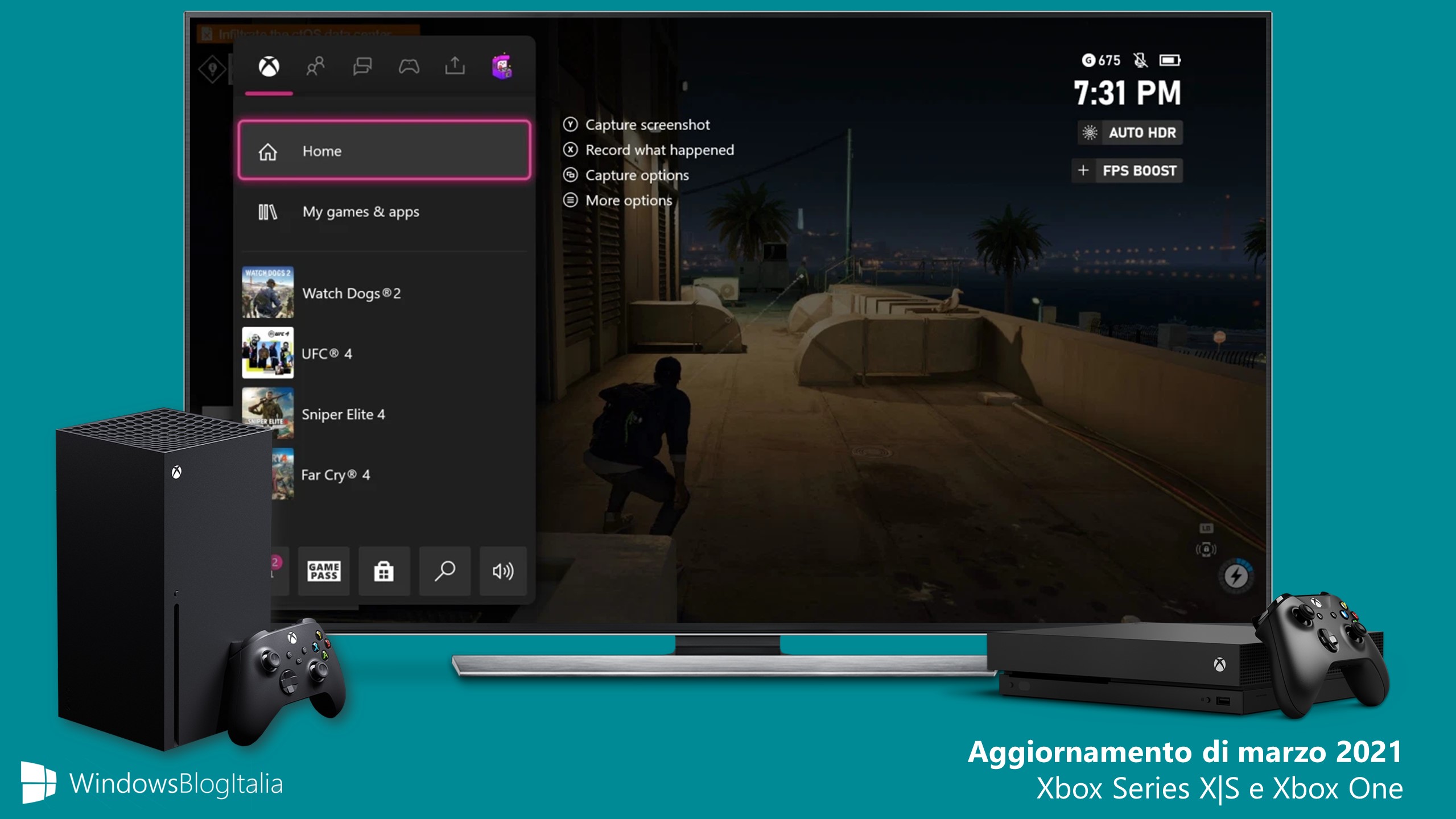 Xbox Series X e S e Xbox One - Aggiornamento di marzo 2021