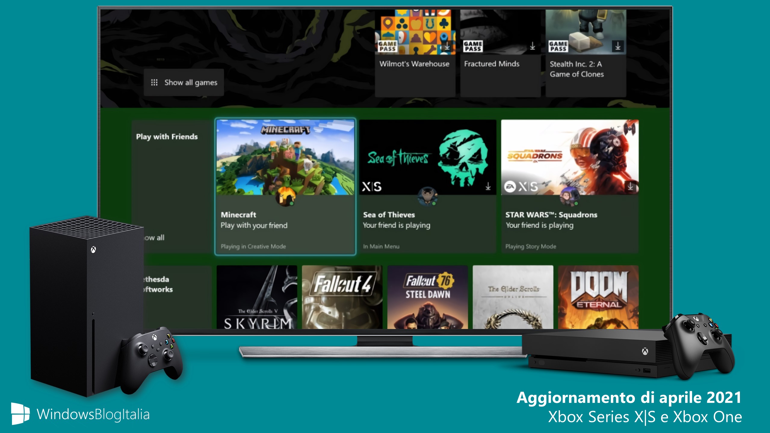 Aggiornamento di aprile 2021 - Xbox One e Xbox Series X S