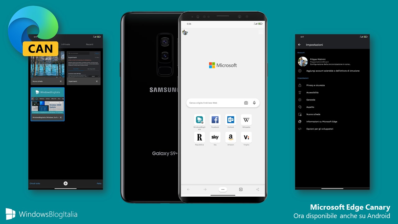 Microsoft Edge Canary - Android