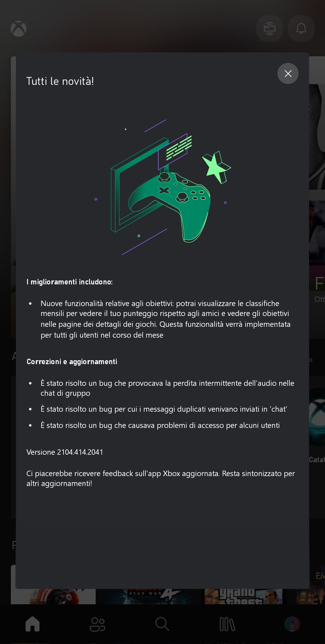 Xbox per Android e iOS - Classifiche mensili per gli obiettivi