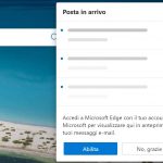 Microsoft Edge - Abilitazione collegamento rapido ad Outlook nella pagina Nuova scheda