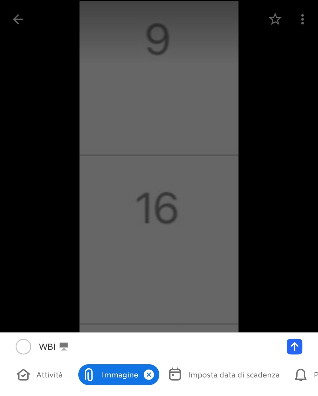 Microsoft To Do per Android - Creazione nuova attività da un'immagine