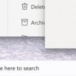 Mockup ufficiale di Microsoft - Bordi arrotondati in Outlook desktop 2