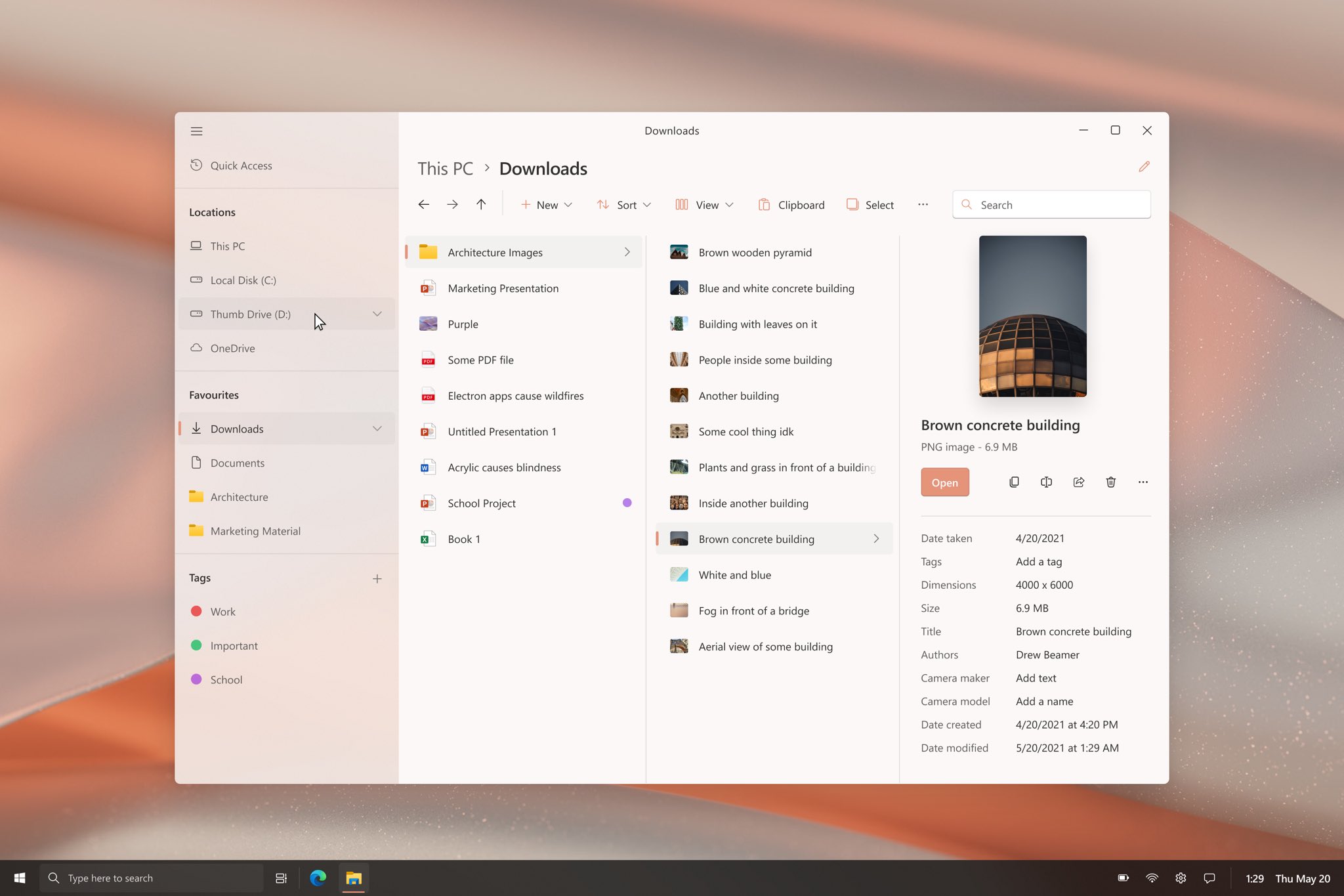 Windows 10 - Concept - Esplora file con WinUI 2.6