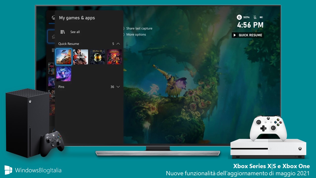 Xbox One e Xbox Series X e S - Nuove funzionalità dell’aggiornamento di maggio 2021
