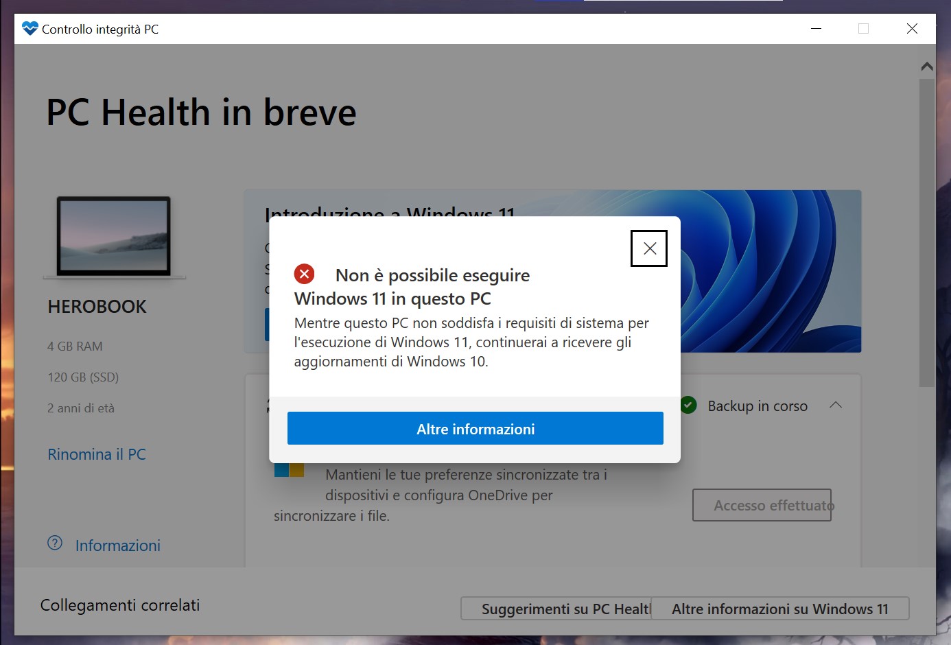 Come installare windows 11 su un pc che non soddisfa i requisiti minimi