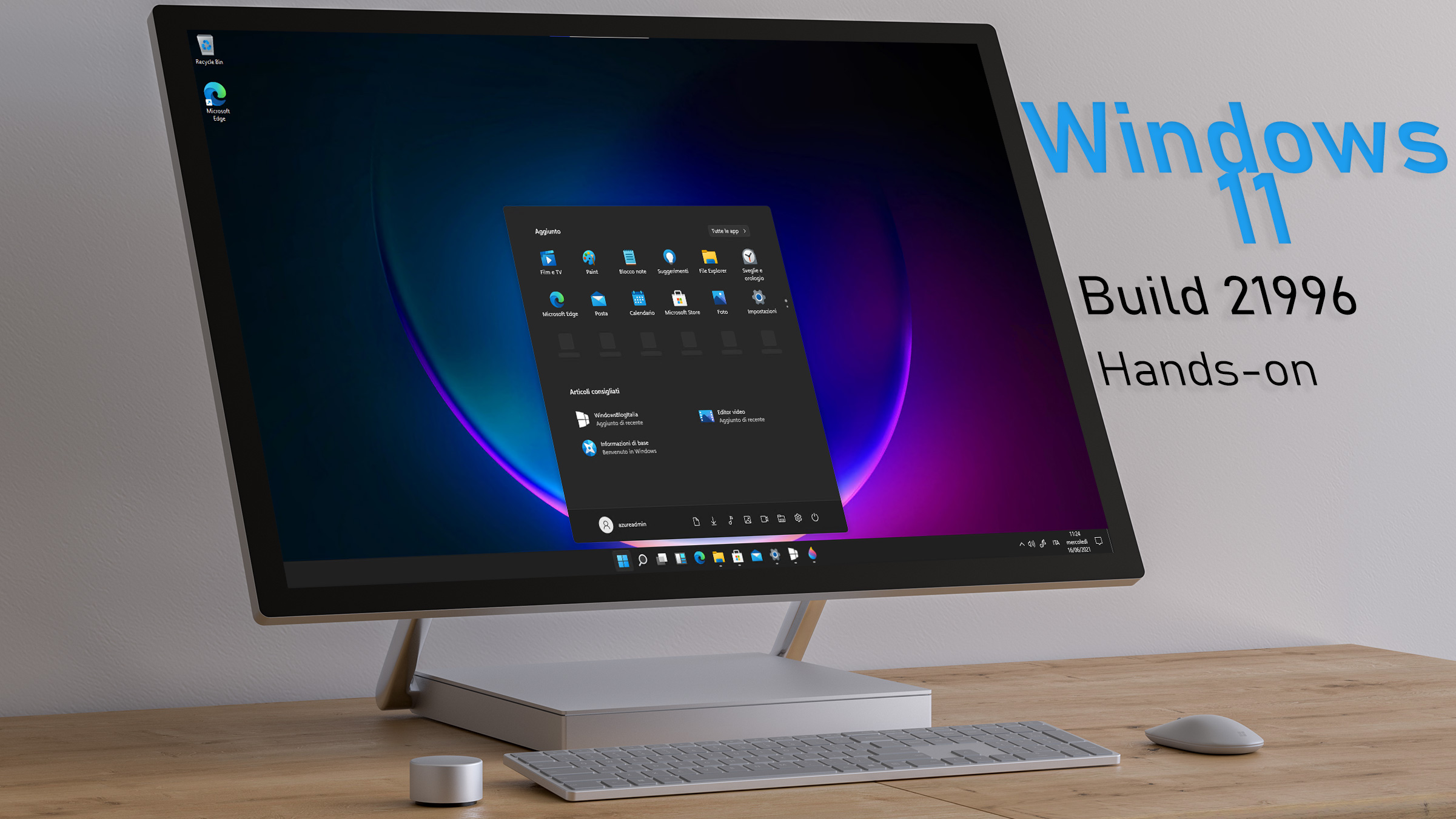 Video Hands On E Anteprima Italiana Di Windows 11 Build 21996