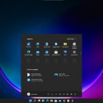 Windows 11 - Build 21996 - Nuovo menu Start tema scuro