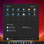 Windows 11 - Build 21996 - Nuovo menu Start tema scuro - Primo piano