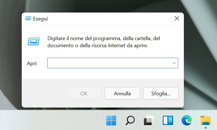 Windows 11 Build 22000.51 - Ricerca Windows - Esegui