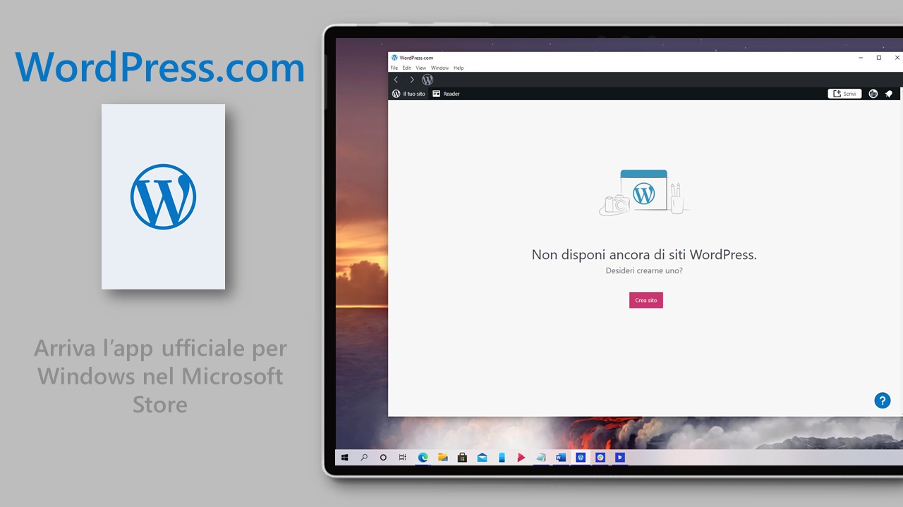 WordPress - App ufficiale per Windows nel Microsoft Store