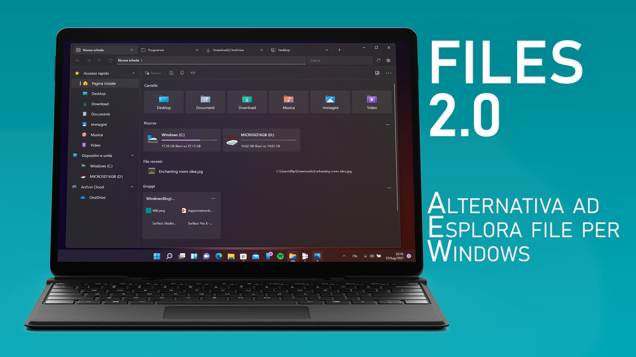 Files 2.0 per Windows - App alternativa ad Esplora file