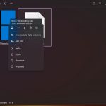 Files 2.0 per Windows - Menu contestuale