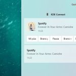 KDE Connect - Controllo multimediale nelle notifiche sul PC