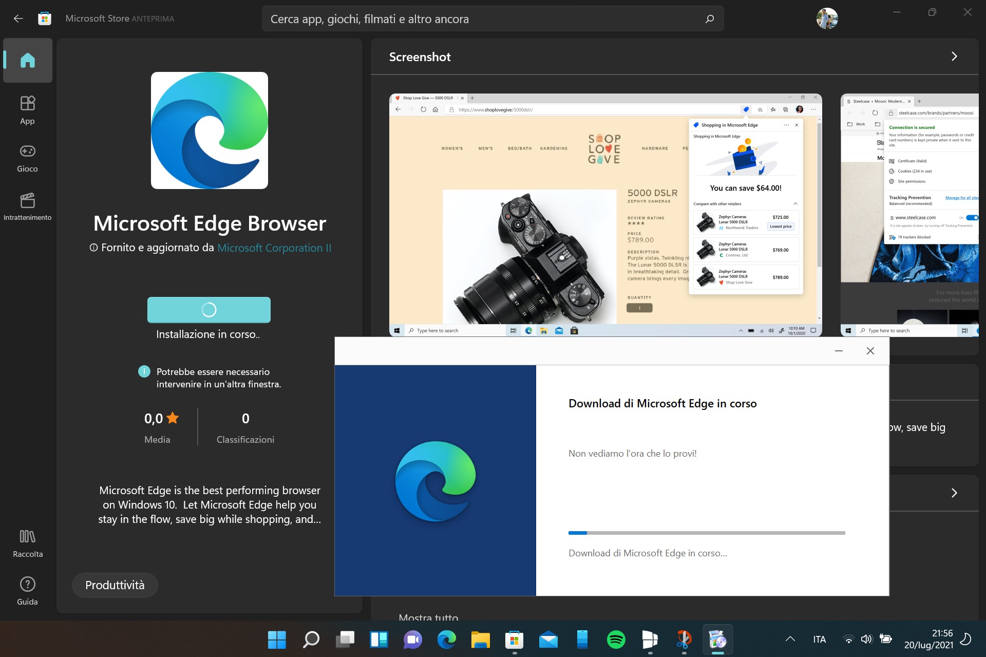 Microsoft Edge Browser - Microsoft Store di Windows 11