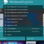 Microsoft Edge Canary - Enable Windows 11 Visual Updates - Nuovo design menu contestuale semitrasparente