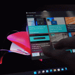 Windows 11 Build 22000.51 - Gesture touch - Tre dita - Visualizzazione attività e mostra desktop