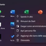 Windows 11 Build 22000.51 - Menu Start - Jump list rimosse