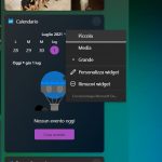 Windows 11 Build 22000.51 - Widgets - Ridimensionamento widget