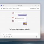 Windows 11 - Client Microsoft Teams - Nuova chat